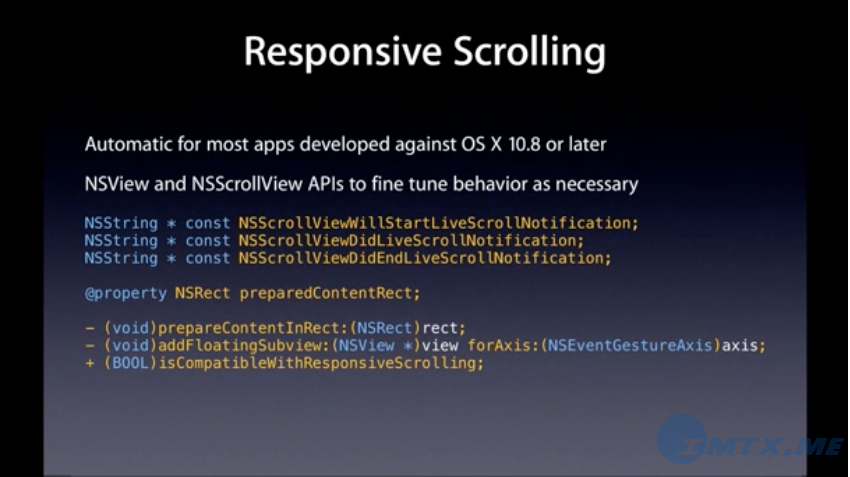OS X Mavericks DP1 Responsive Scrolling