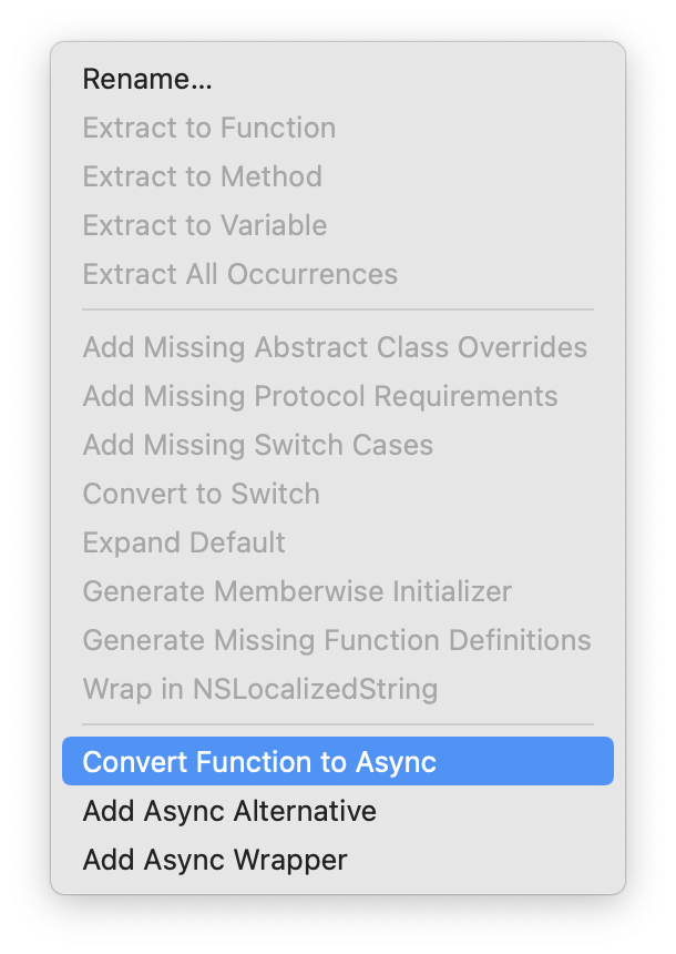 Xcode 13 Concurrency Refactor